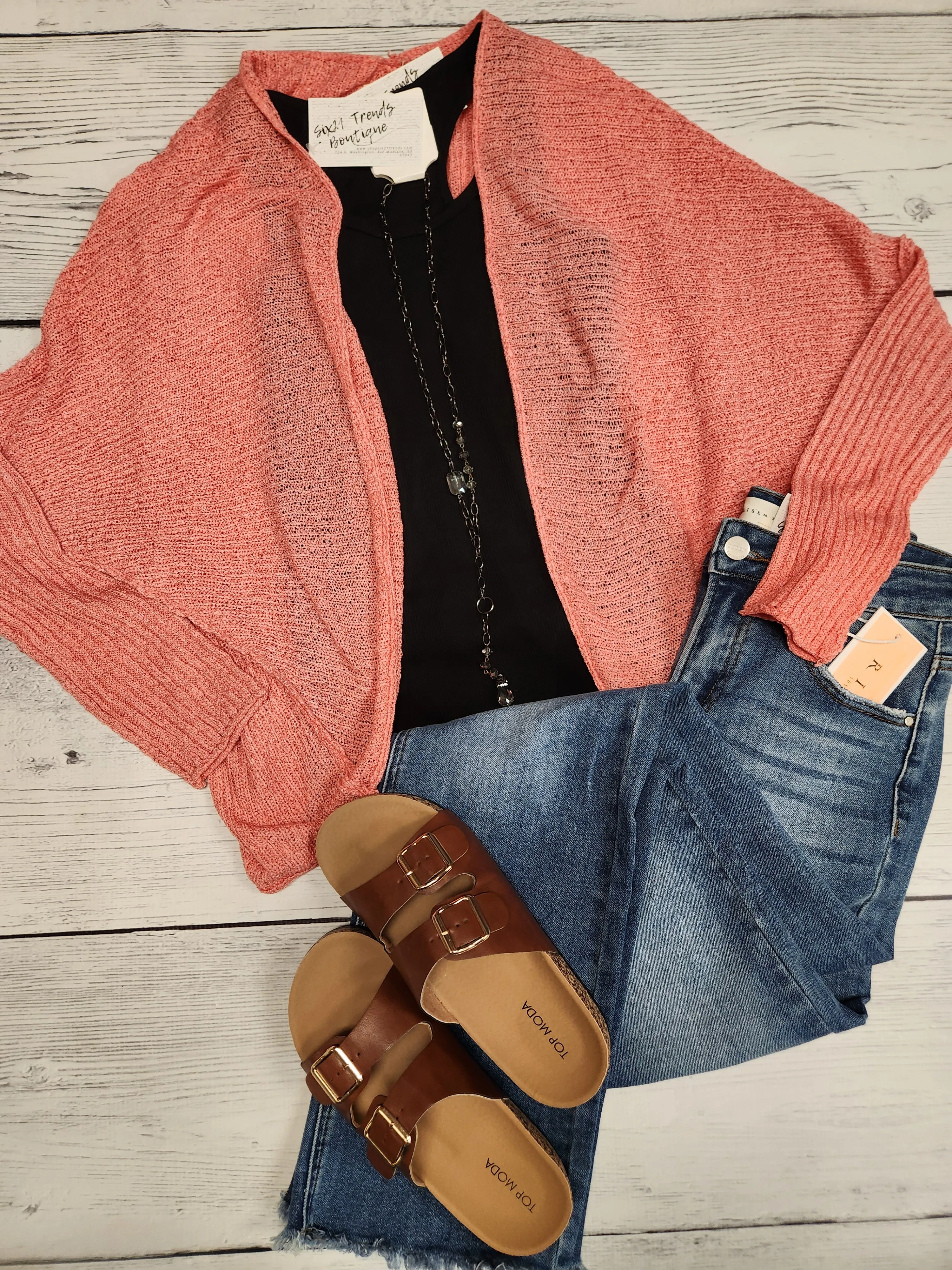 Coral Summer Cardigan