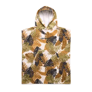 CRYWOLF HOODED TOWEL-TAN MONSTERA