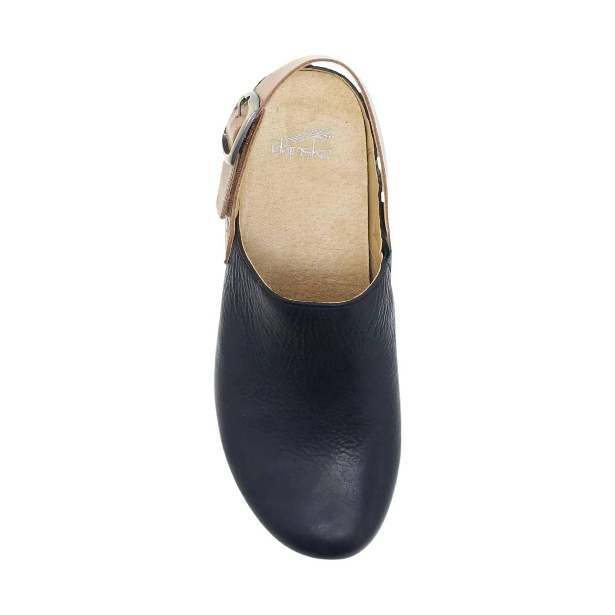 Dansko Women's Merrin Shoes - Black Waxy Milled Mule