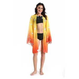 Demon Slayer Kimetsu no Yaiba Agatsuma Zenitsu Bikini Beach Swimsuit Set