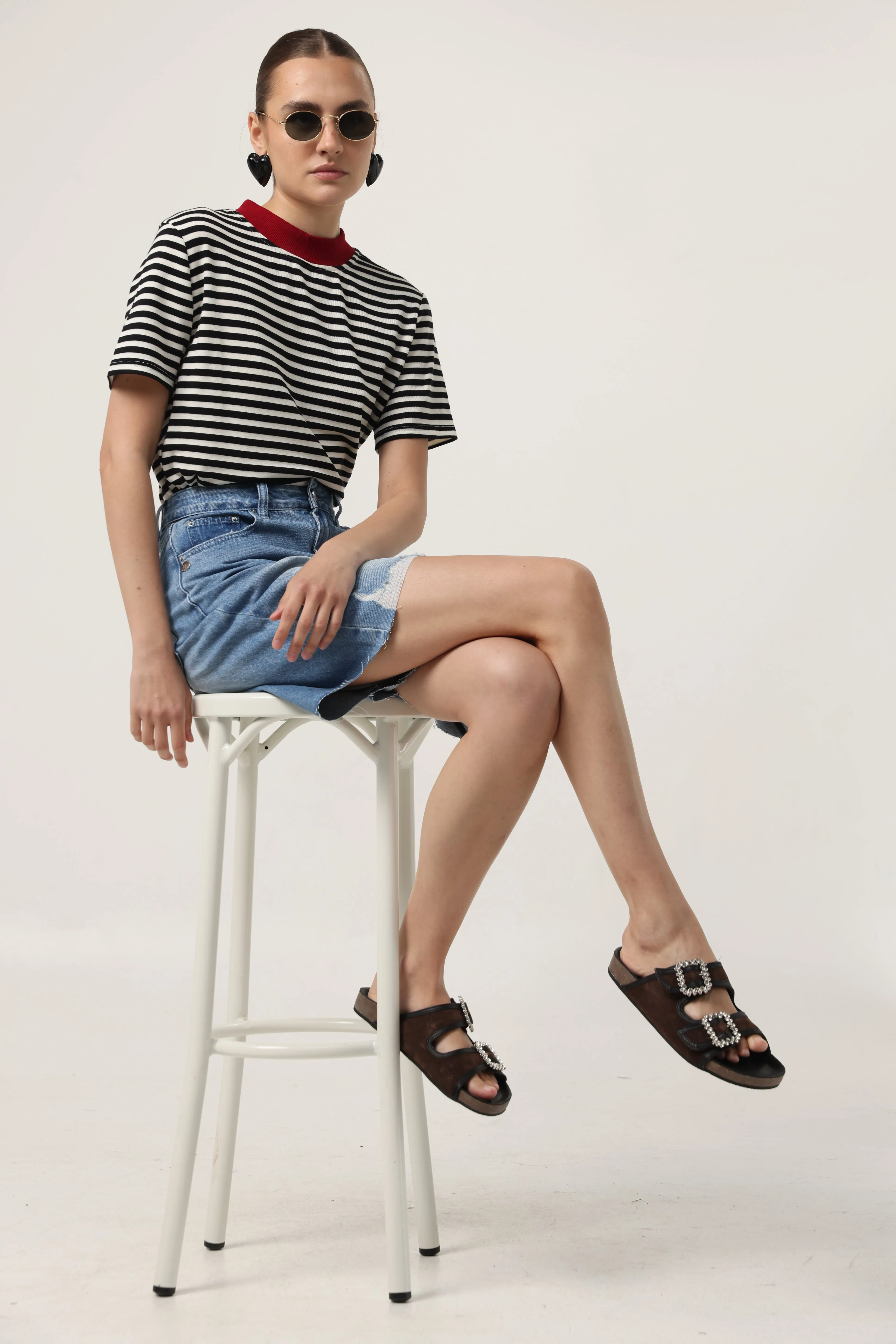 DNA No.28 Brown&Black Sandals