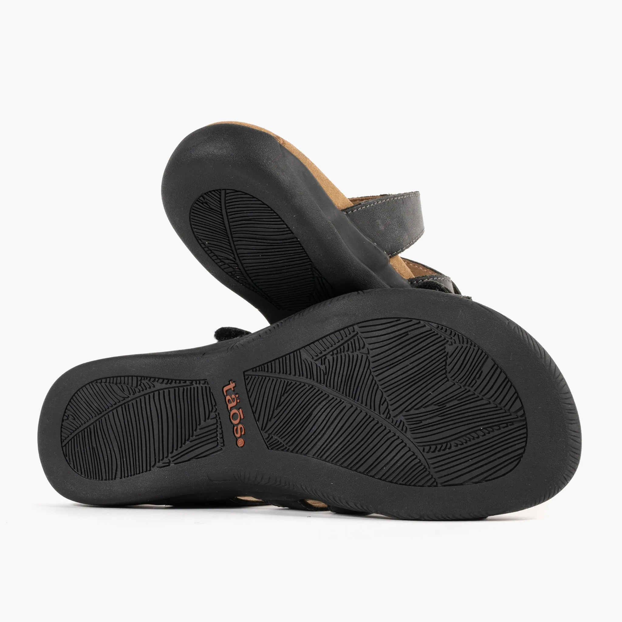 DOUBLE U - BLACK - LEATHER