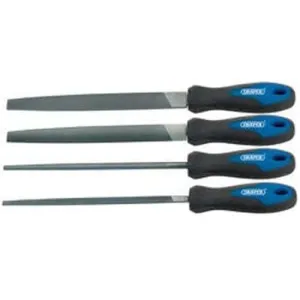 Draper Soft Grip Engineer'S File Set, 200Mm (4 Piece) Dr-44962