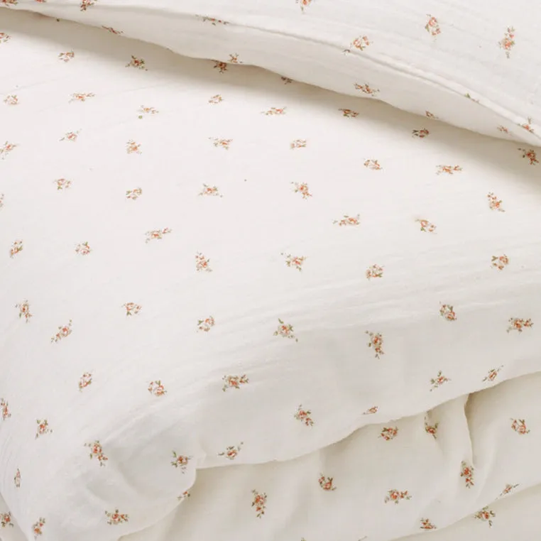 Duvet Cover Set, including Pillowcase - Pink Rose