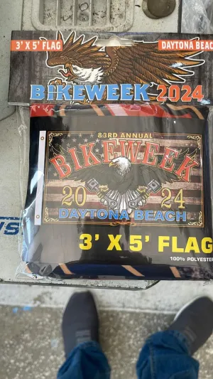 Eagle Bike Week 2024 DayTona Beach 3' x 5' Flag
