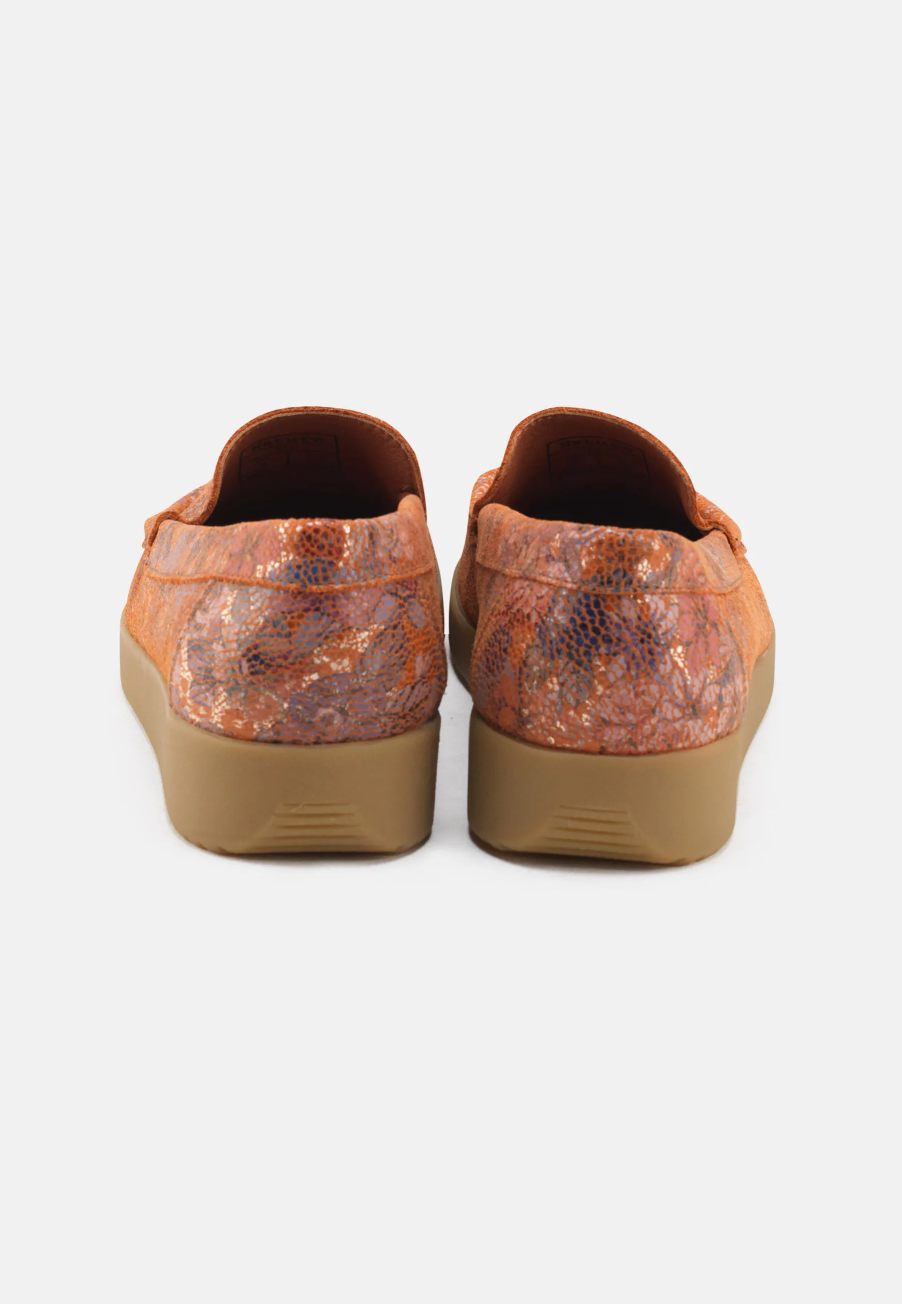 Elin Loafer Metallic Print - Flower Print