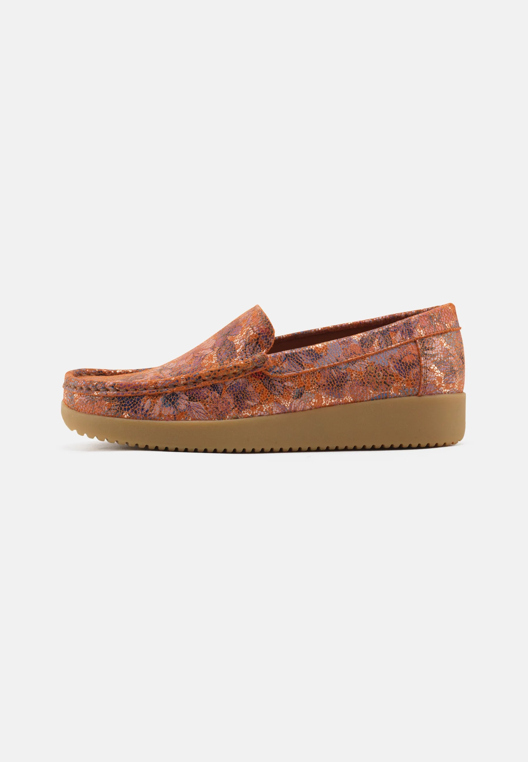 Elin Loafer Metallic Print - Flower Print