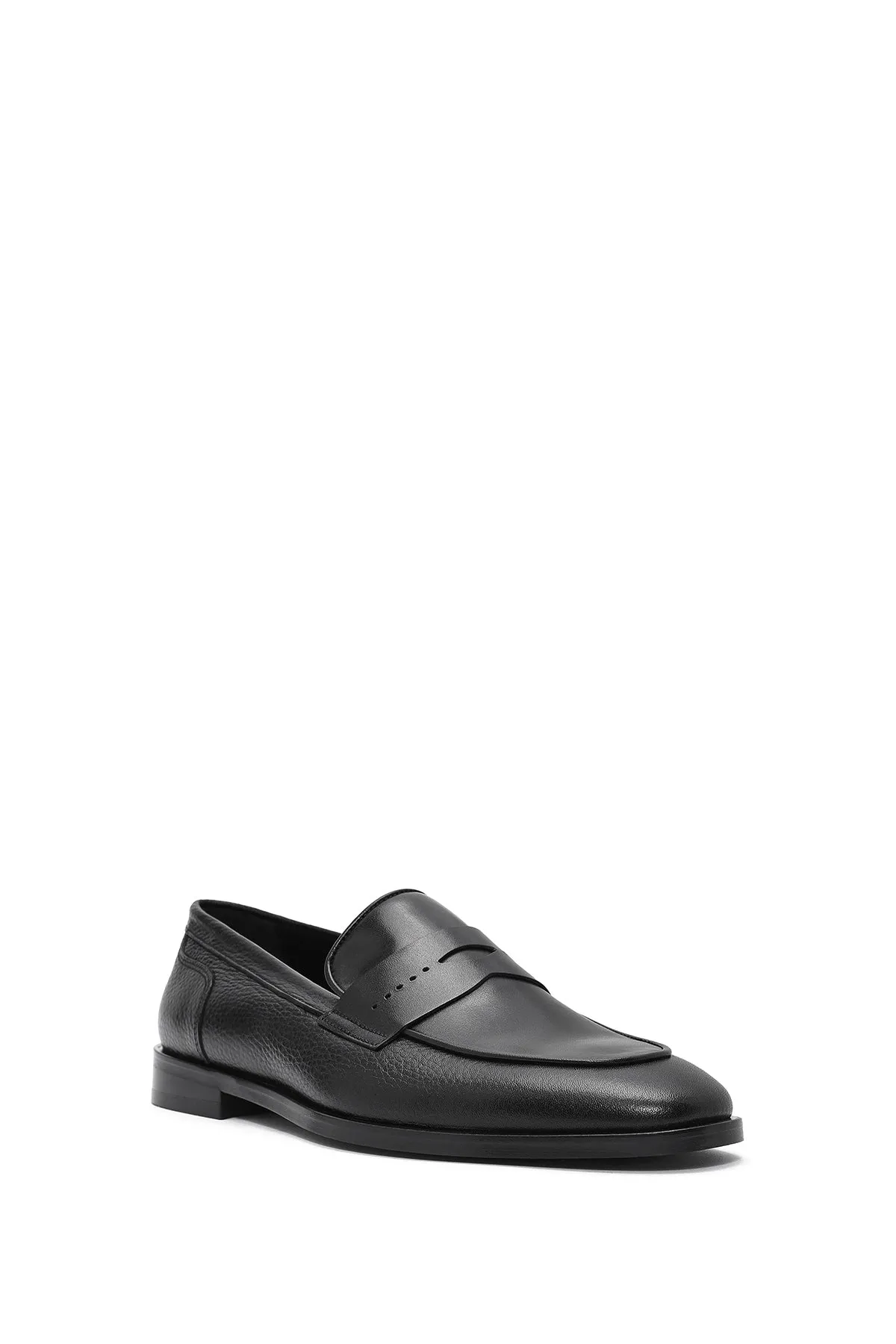 Erkek Siyah Deri Klasik Loafer