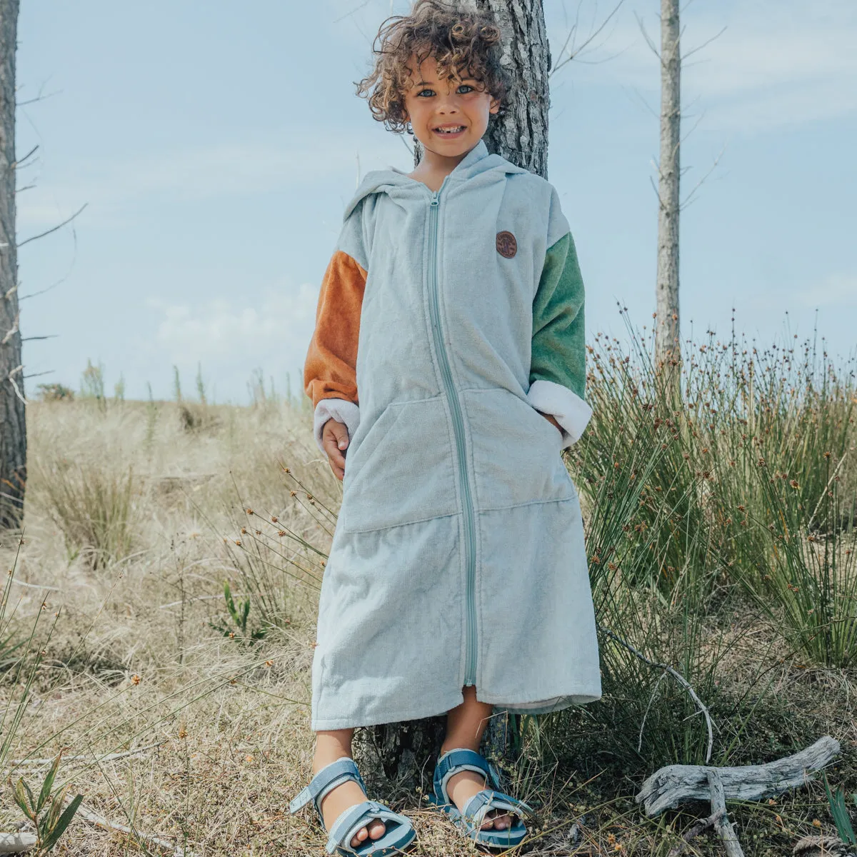 EVERYWHERE ZIP-UP TOWEL Ocean Colour Block