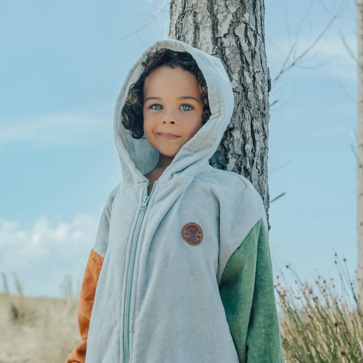 EVERYWHERE ZIP-UP TOWEL Ocean Colour Block