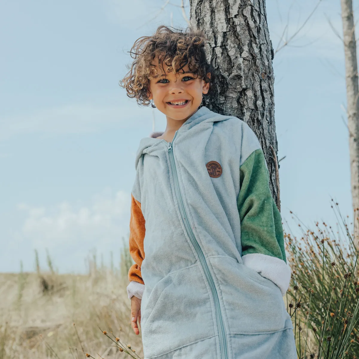 EVERYWHERE ZIP-UP TOWEL Ocean Colour Block
