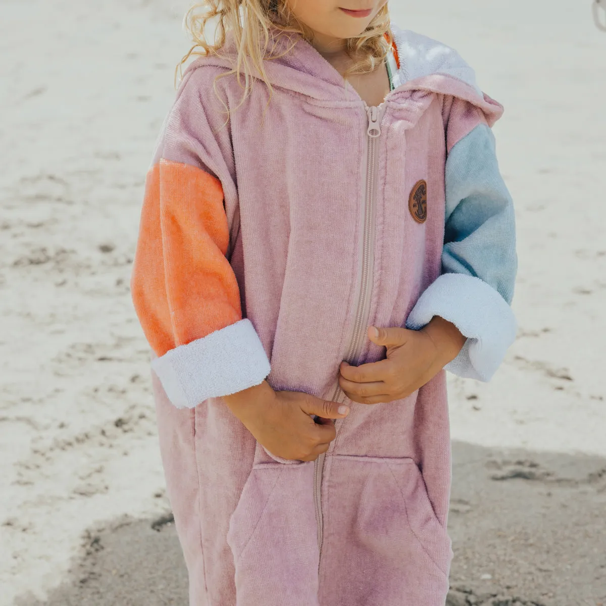 EVERYWHERE ZIP-UP  TOWEL Sunset Colour Block