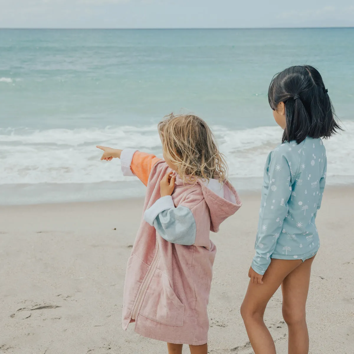 EVERYWHERE ZIP-UP  TOWEL Sunset Colour Block