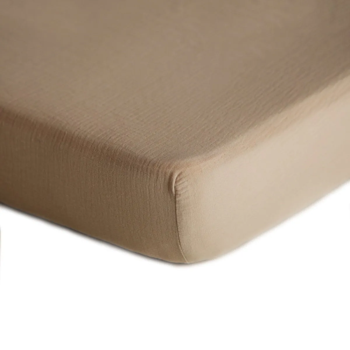 Extra Soft Muslin Crib Sheet | Natural by Mushie
