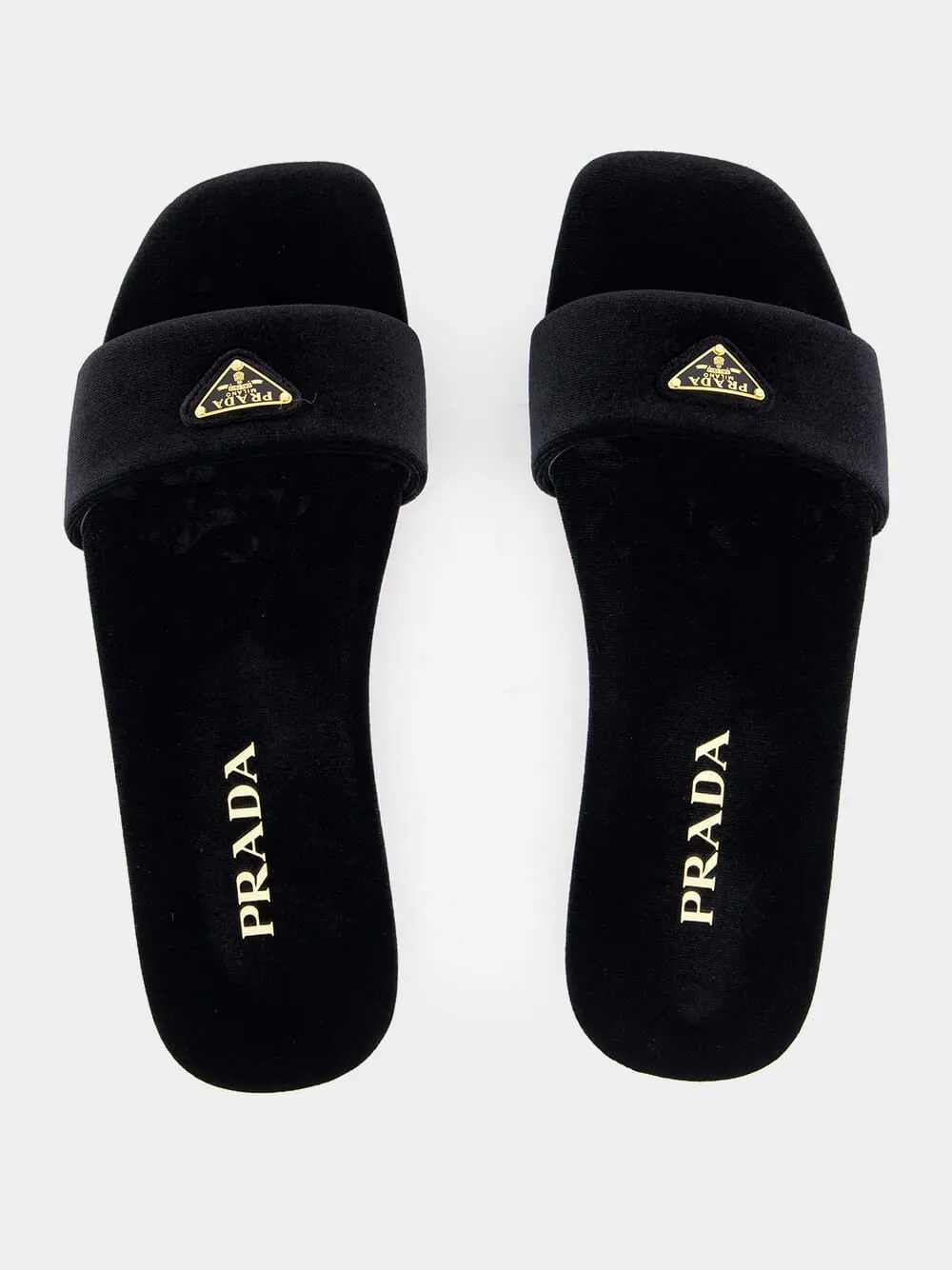 Flat Velvet Slides