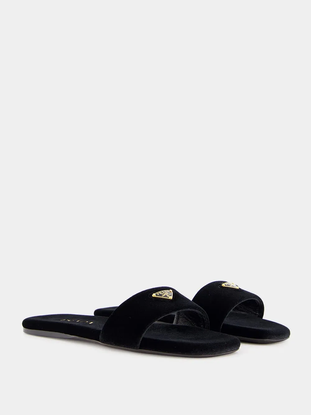 Flat Velvet Slides