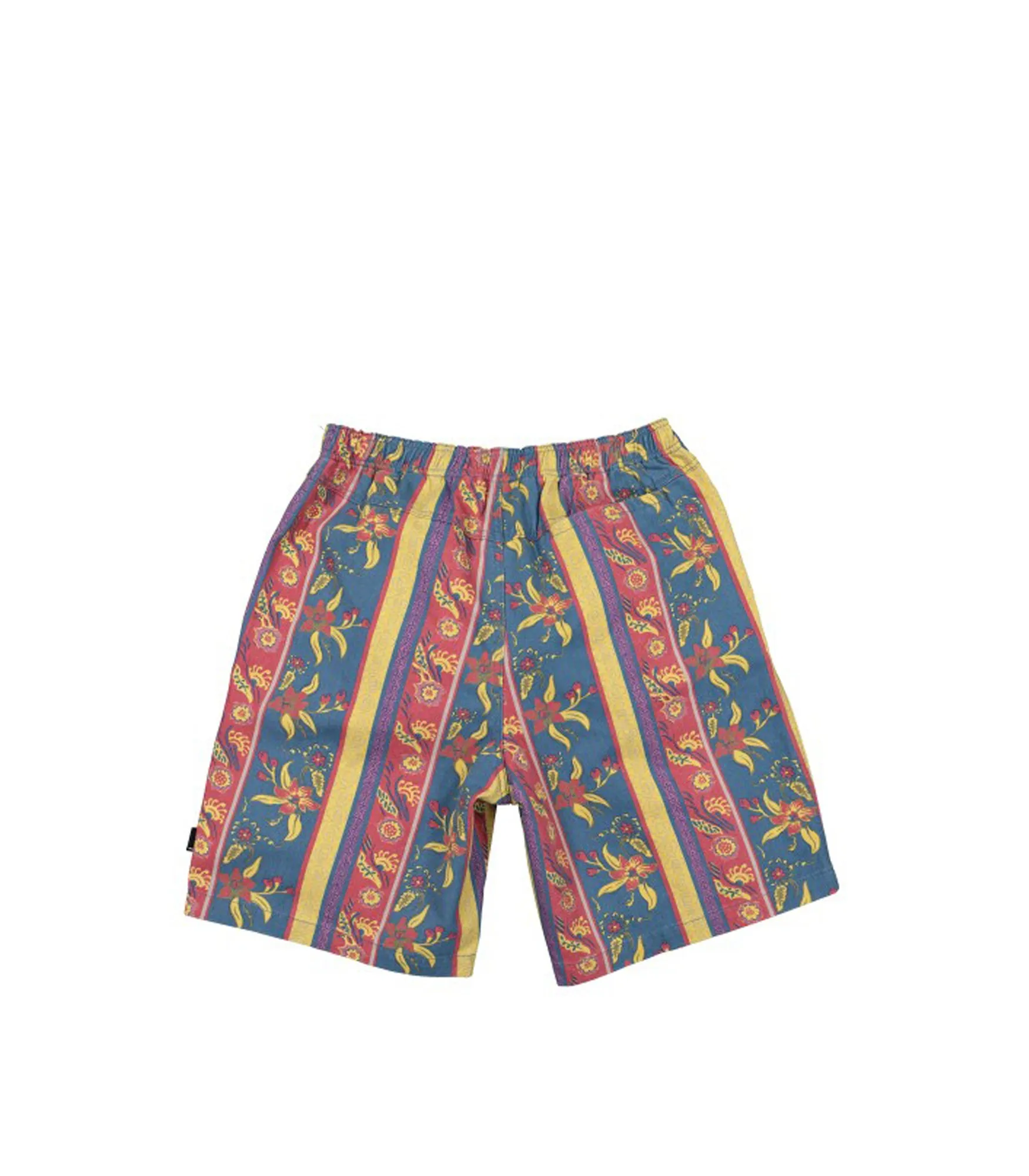 Fleur Stripe Beach Short - Navy
