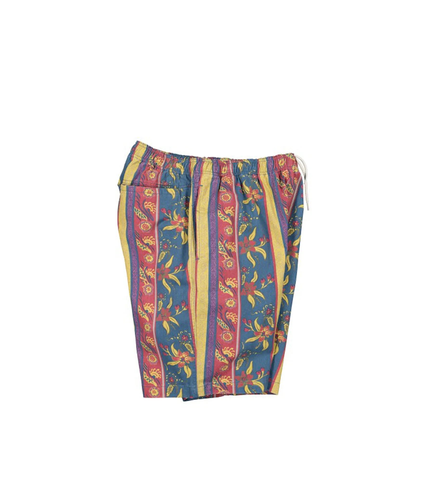Fleur Stripe Beach Short - Navy