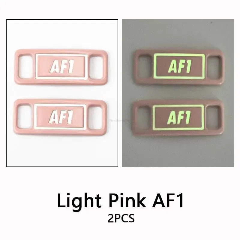 Fluorescent AF1 Metal Shoe Charms & Laces