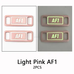 Fluorescent AF1 Metal Shoe Charms & Laces