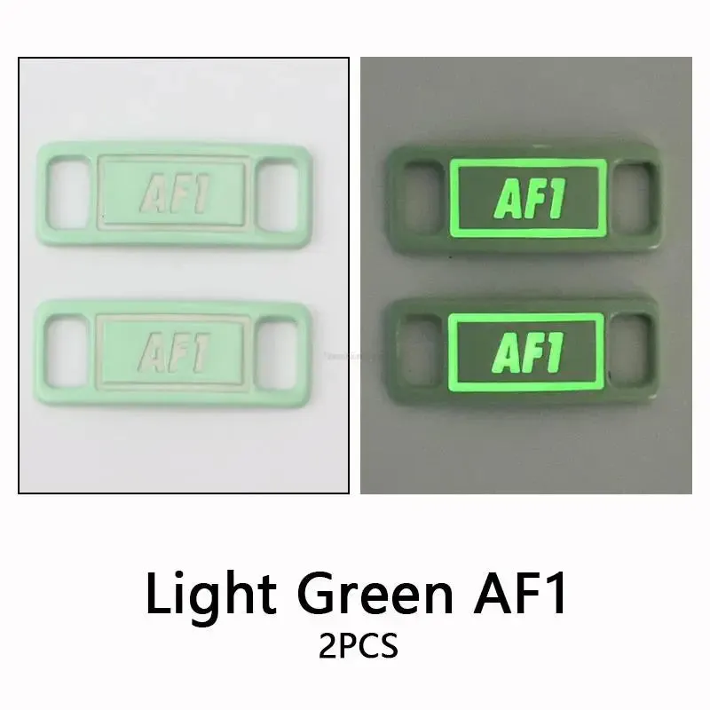 Fluorescent AF1 Metal Shoe Charms & Laces