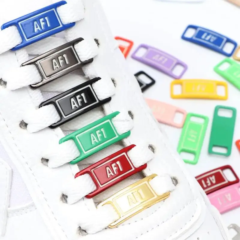 Fluorescent AF1 Metal Shoe Charms & Laces