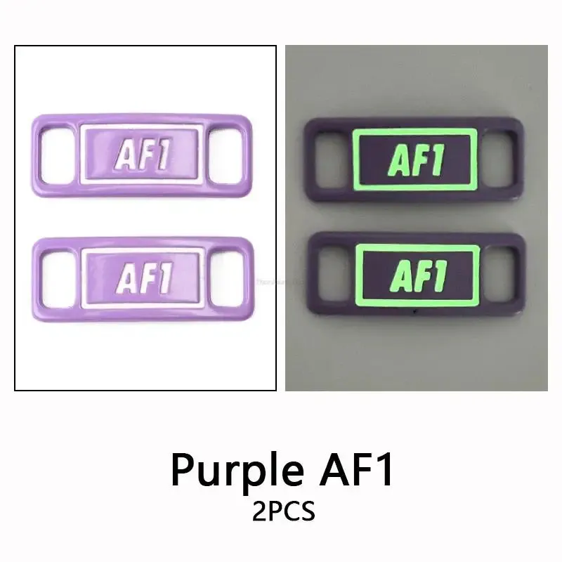 Fluorescent AF1 Metal Shoe Charms & Laces