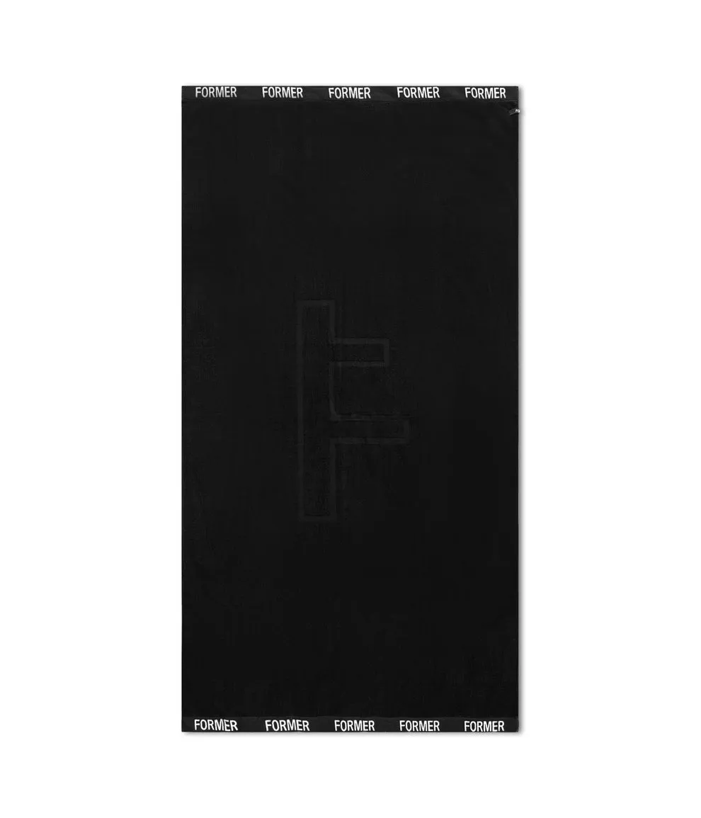 FORMER F LUX BEACH TOWEL - BLACK