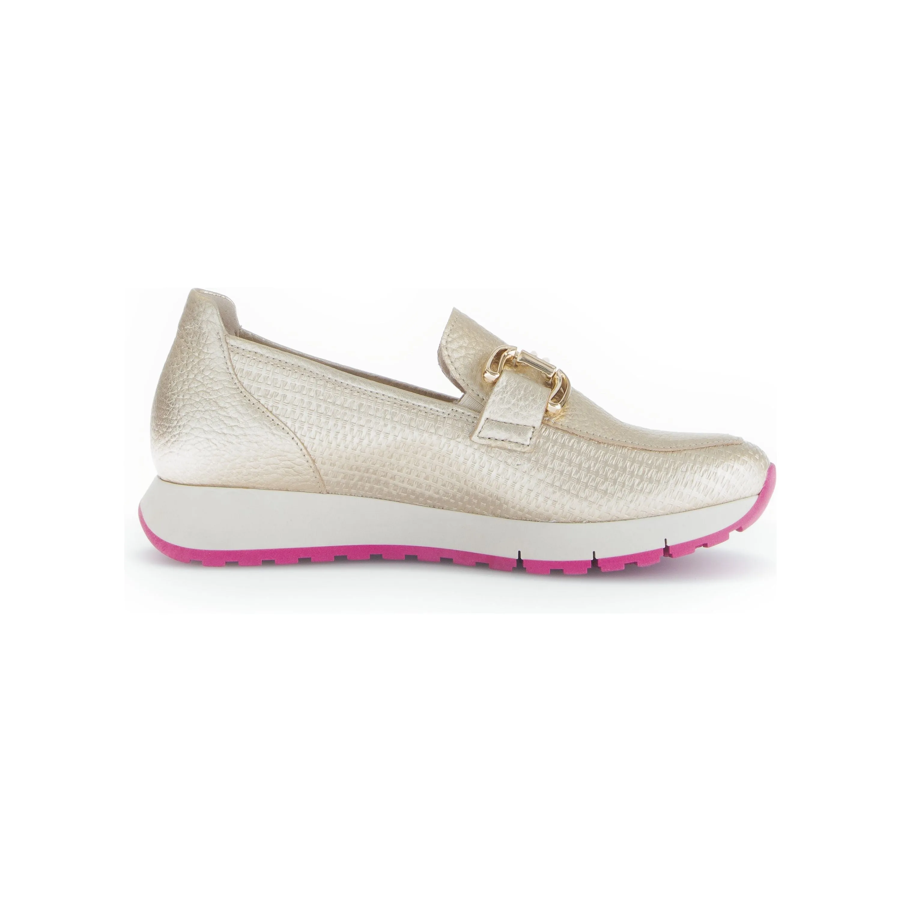 Gabor Macie - Ladies Slip-On in Gold/Pink
