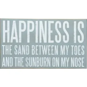 Happiness is the Sand between my Toes Sign