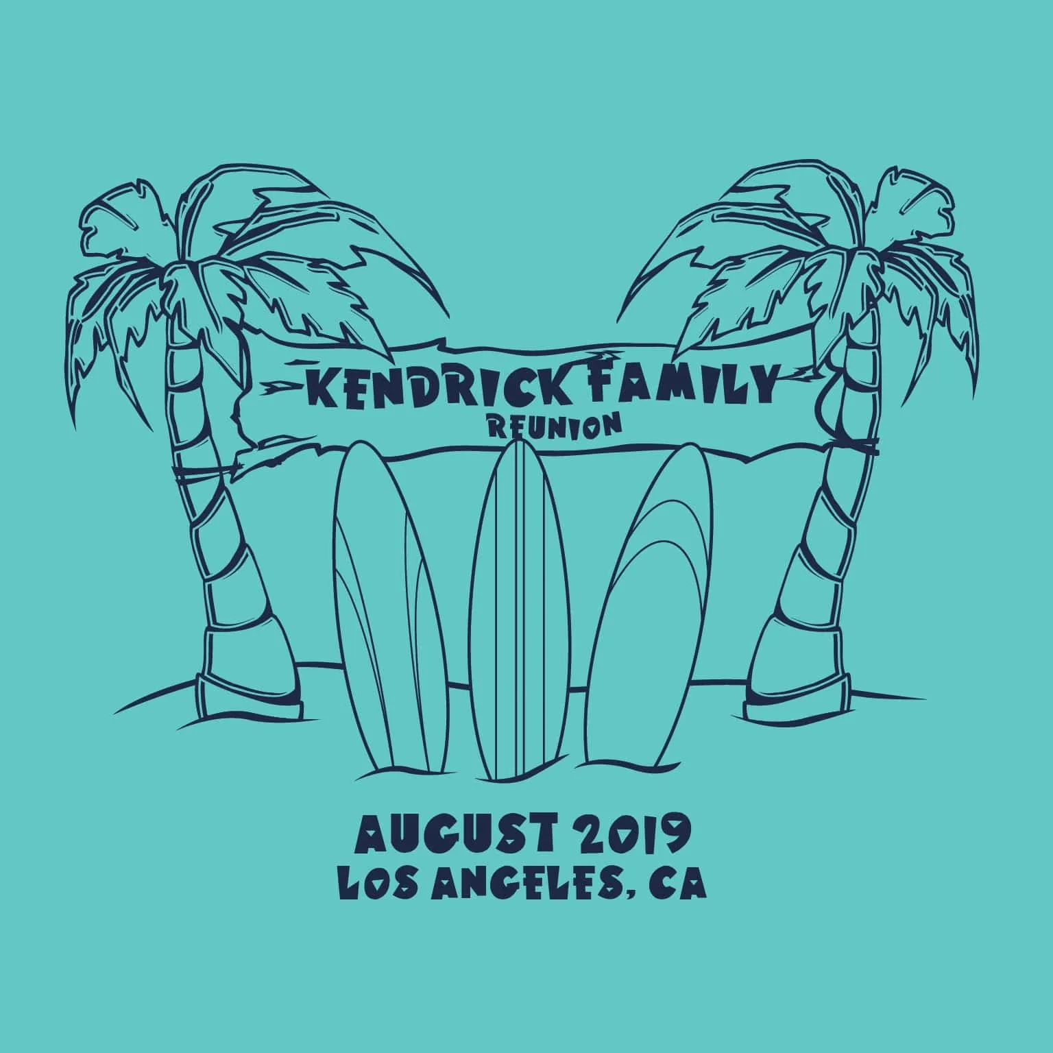 Hawaii Family Reunion T-Shirt Design R1-13