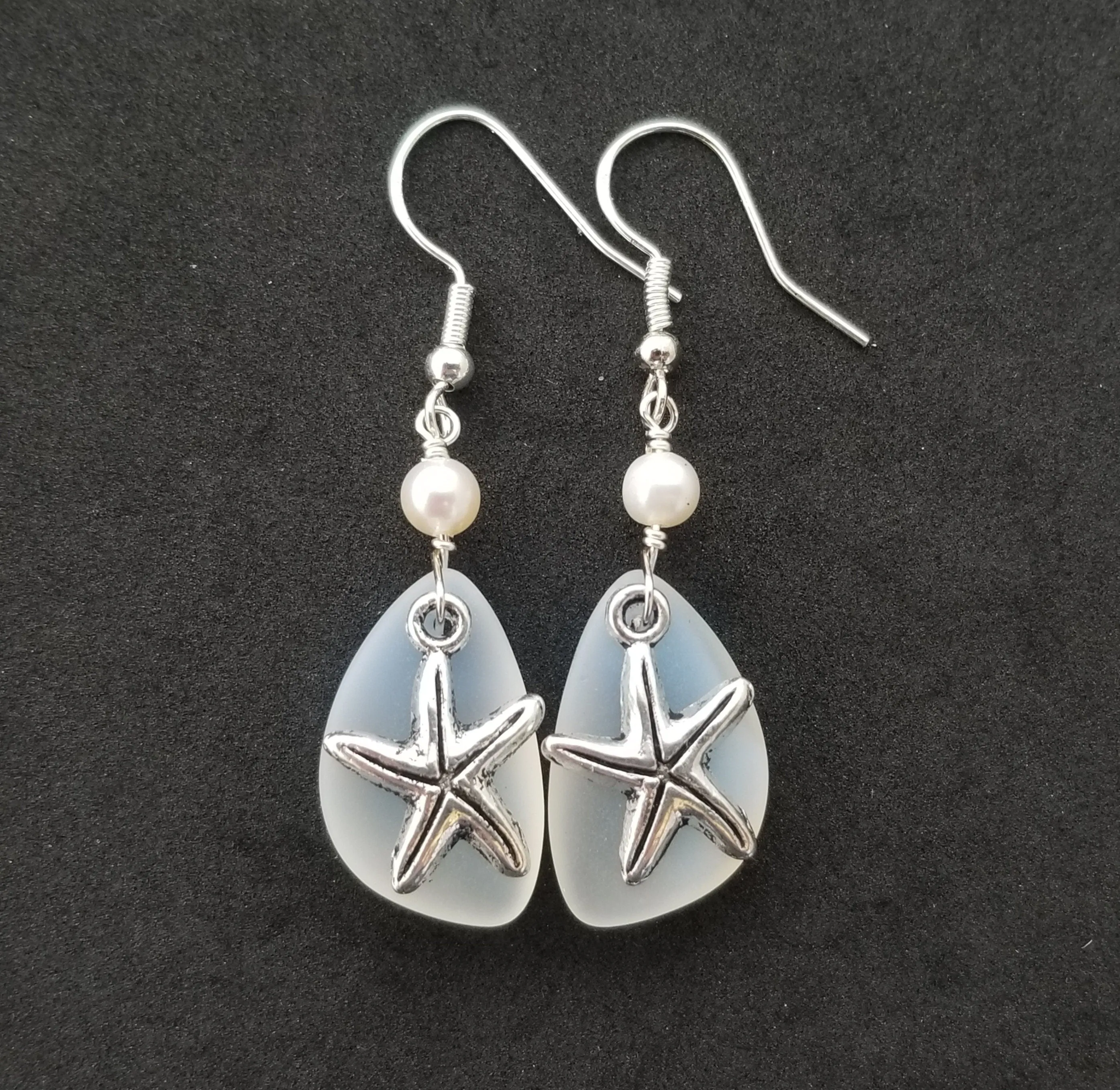 Hawaiian Jewelry Unique Earrings, Hammered Wire Natural Pearl Earrings, Beach Jewelry Birthday Gift For Women (June Birthstone Jewelry)