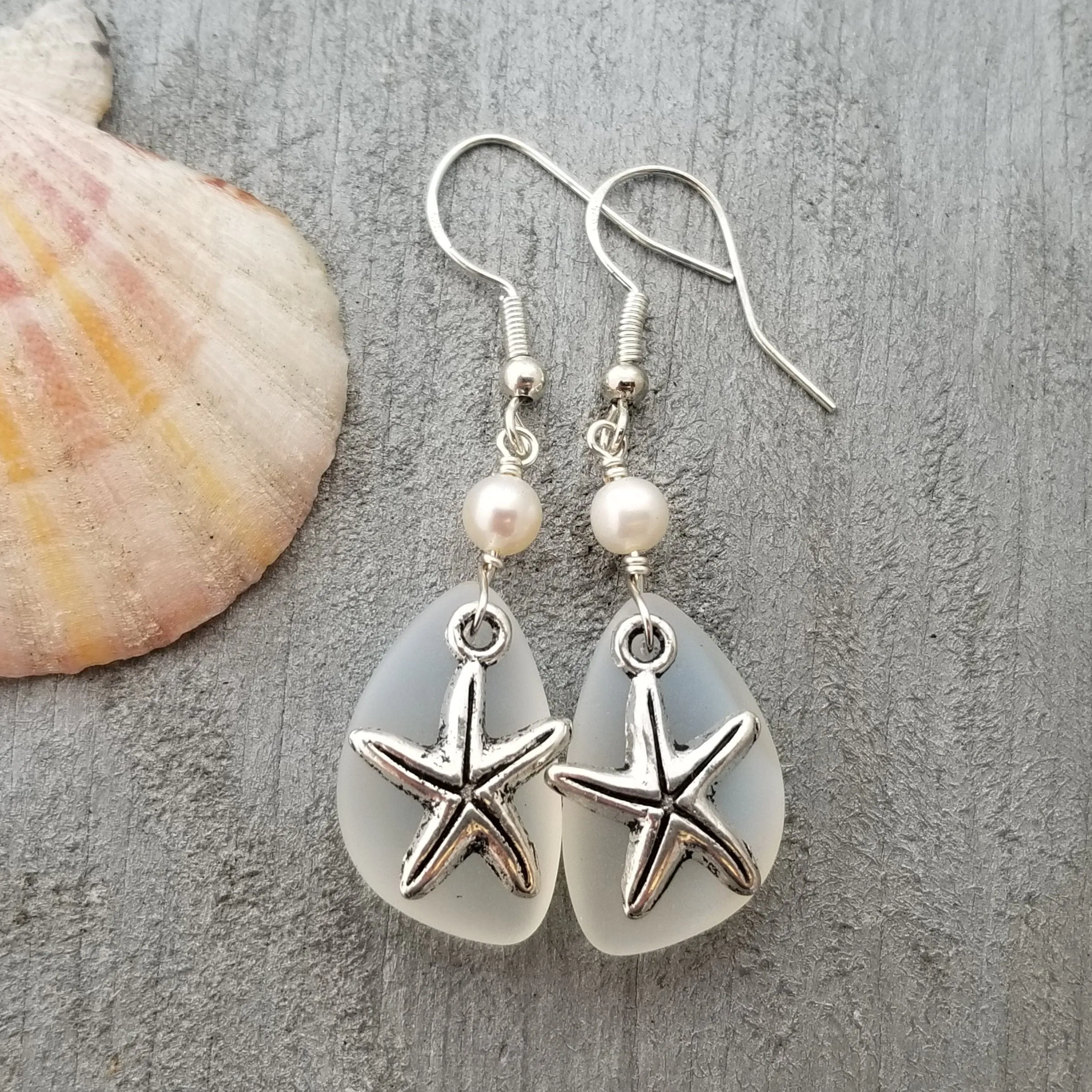 Hawaiian Jewelry Unique Earrings, Hammered Wire Natural Pearl Earrings, Beach Jewelry Birthday Gift For Women (June Birthstone Jewelry)
