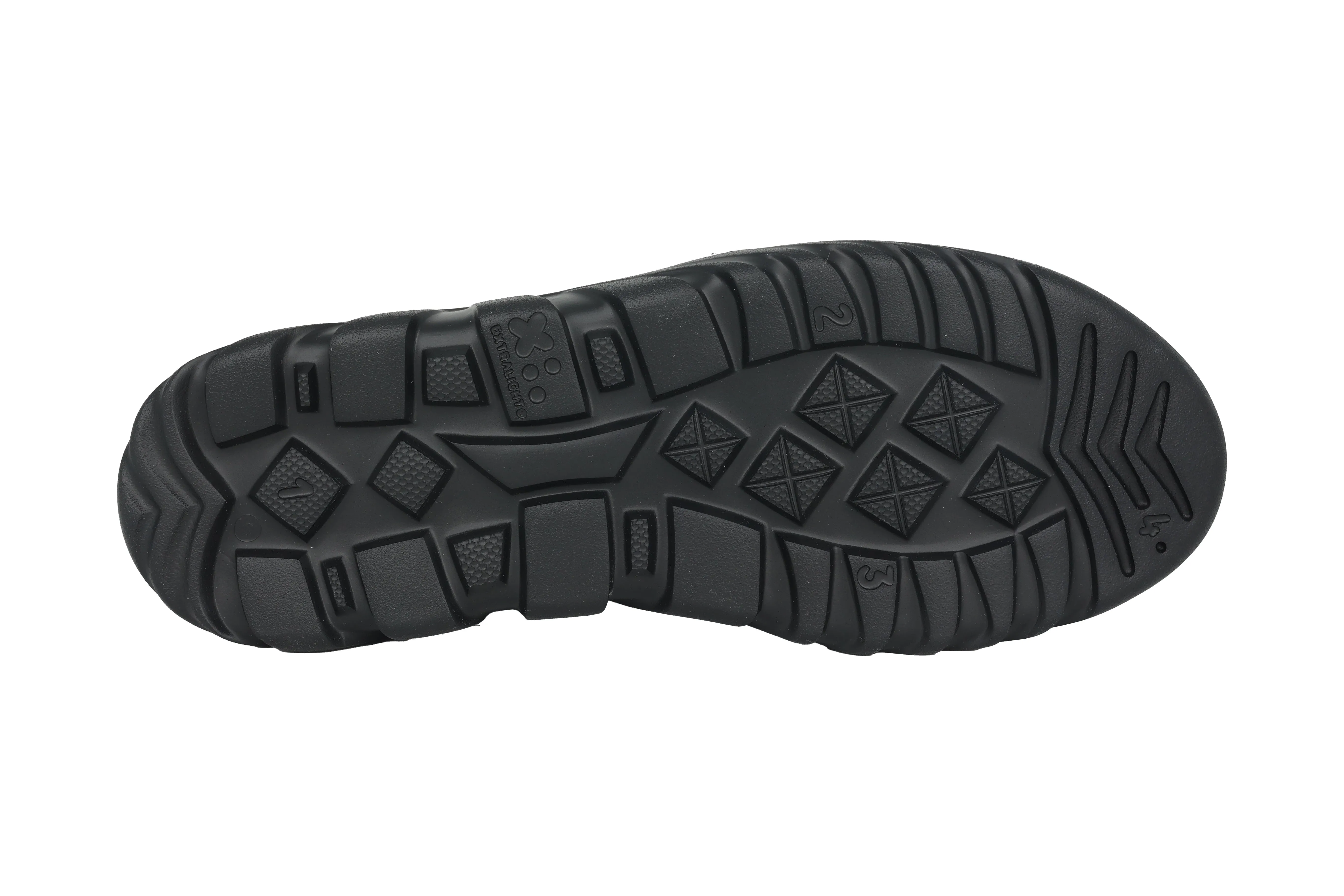 'Haylie' women's wide fit (H) walking rolling sneaker - black