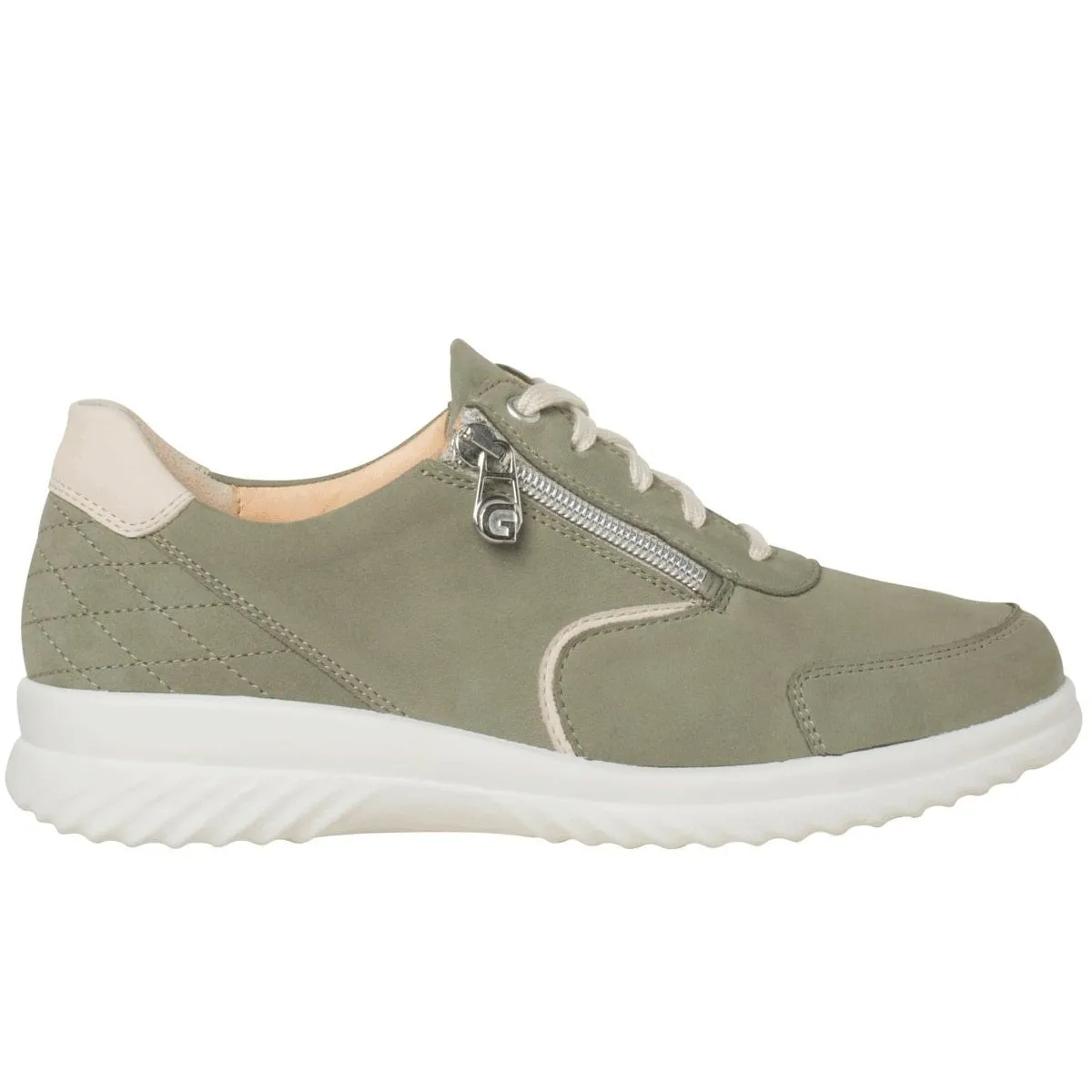 'Heike' women's wide fit (H) sneaker - Green