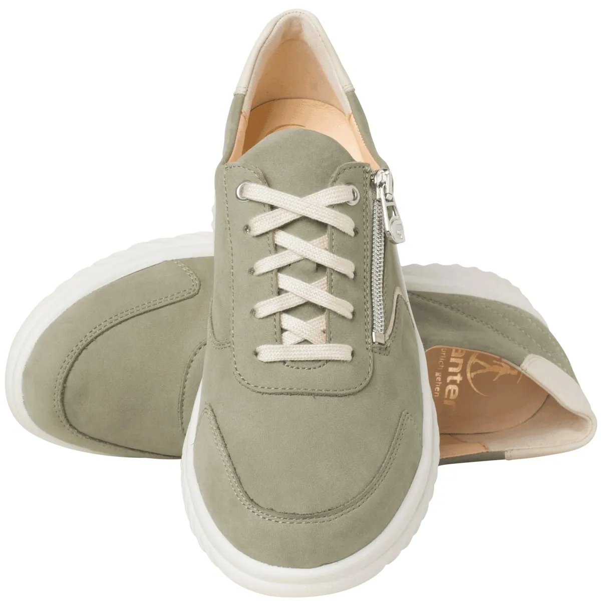 'Heike' women's wide fit (H) sneaker - Green
