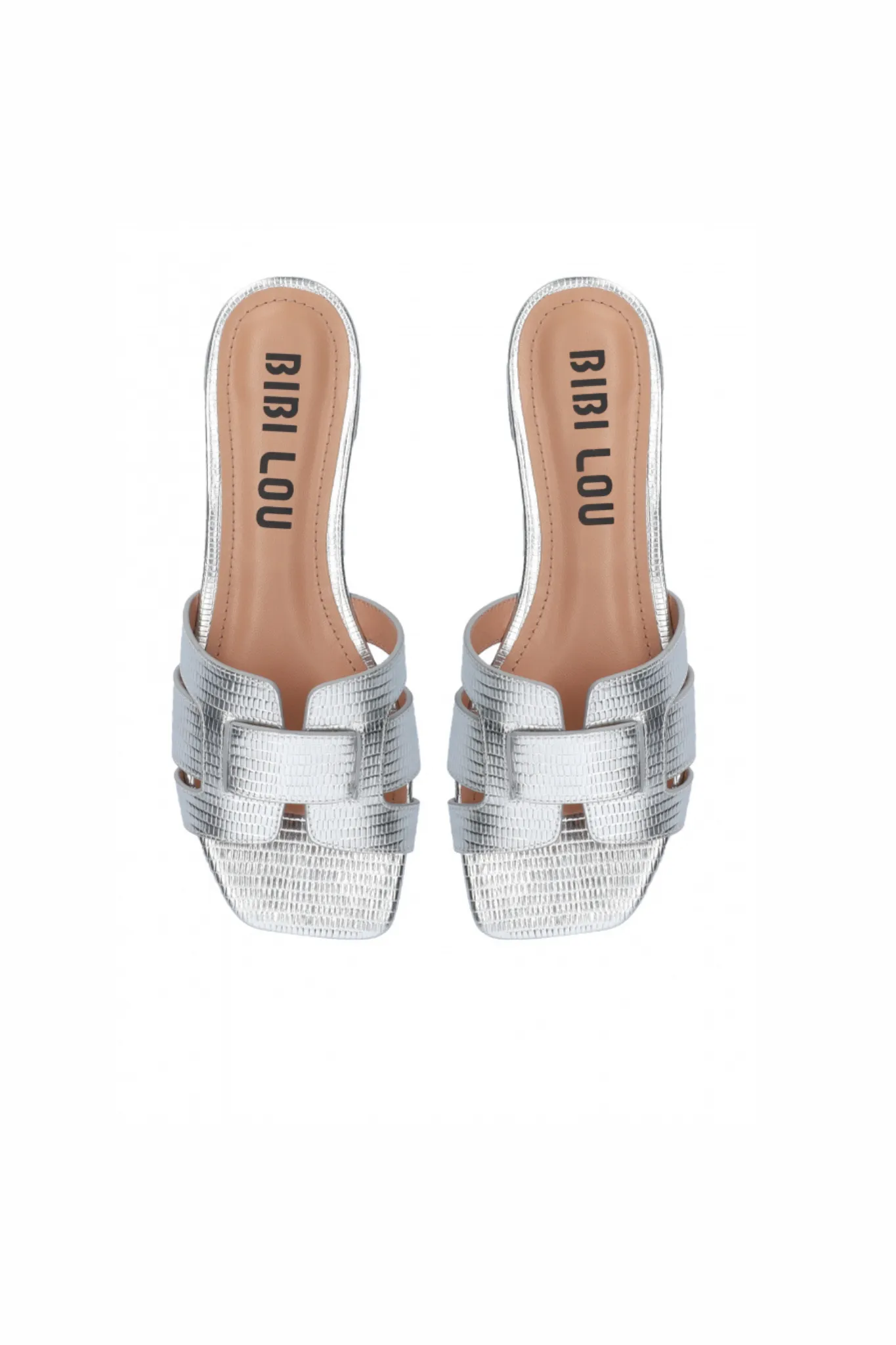 HOLLY FLAT SANDALS - SILVER