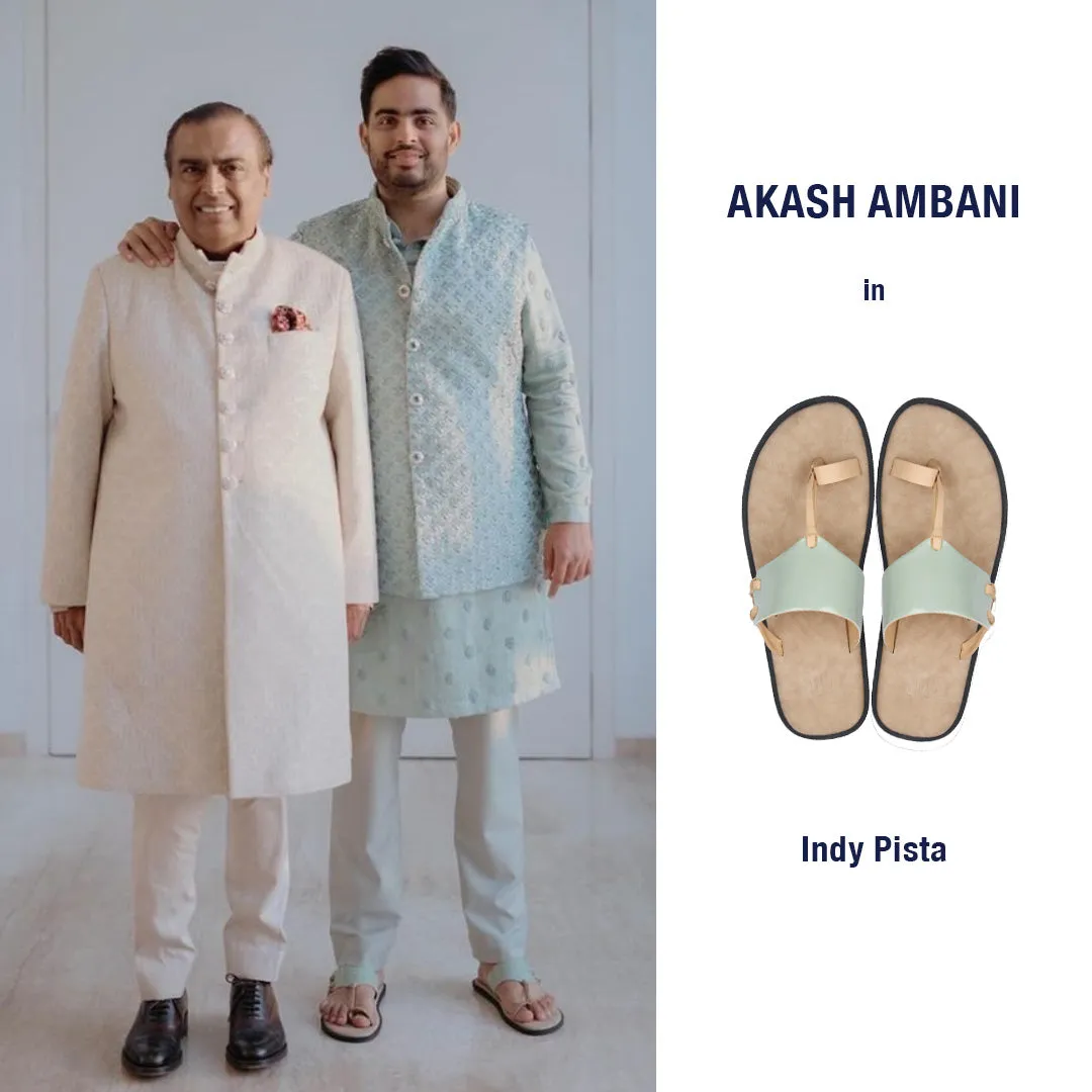 Indy Green Kolhapuri Slippers For Men