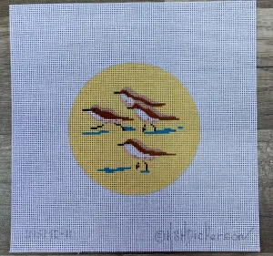 INSMC-11 - Planet Earth & Lee 4” Round – Sandpipers on Beach