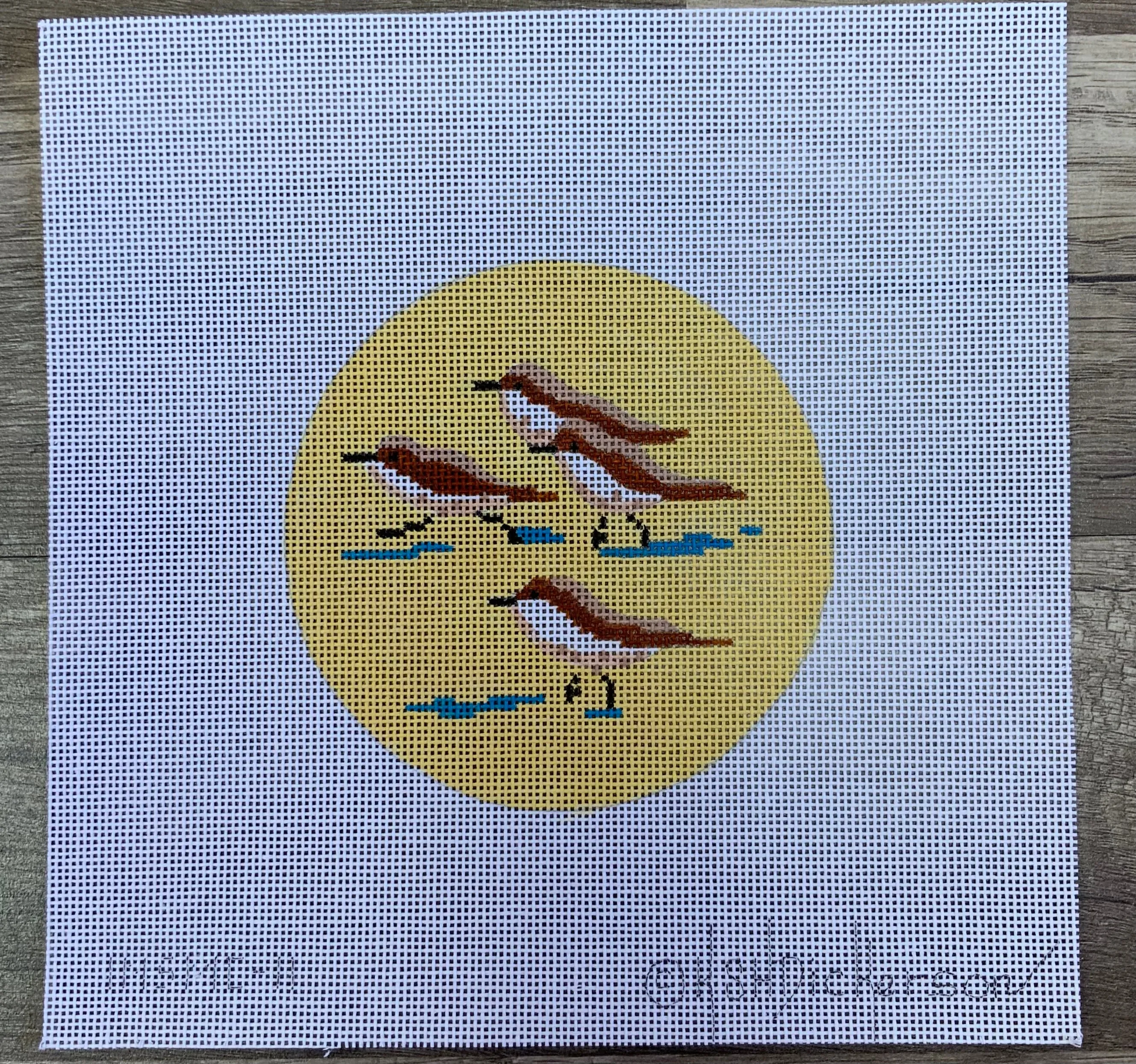 INSMC-11 - Planet Earth & Lee 4” Round – Sandpipers on Beach