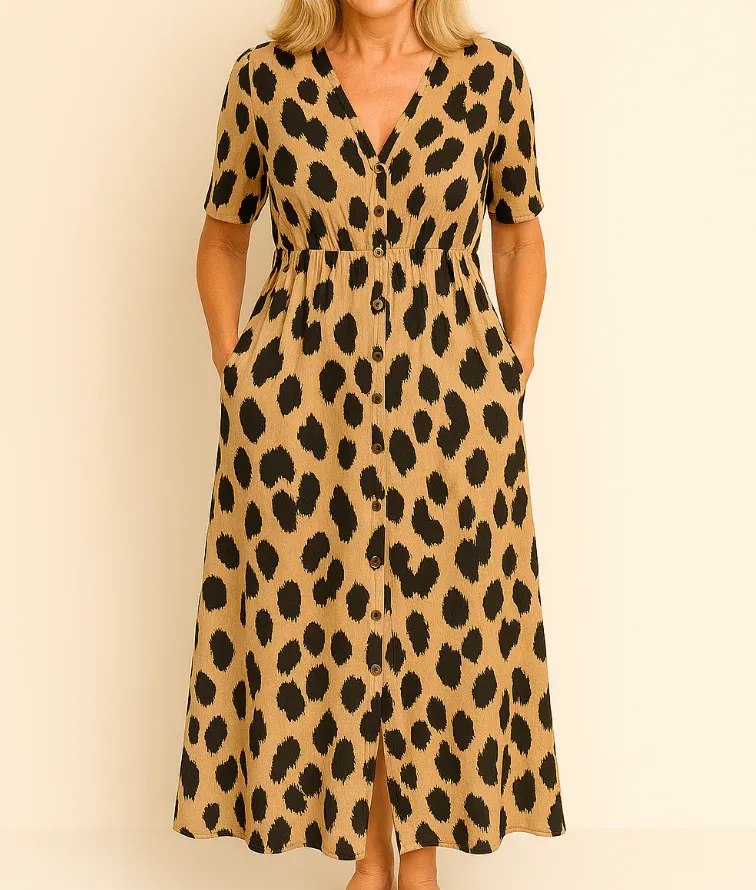 Jackie - Leopard Dress