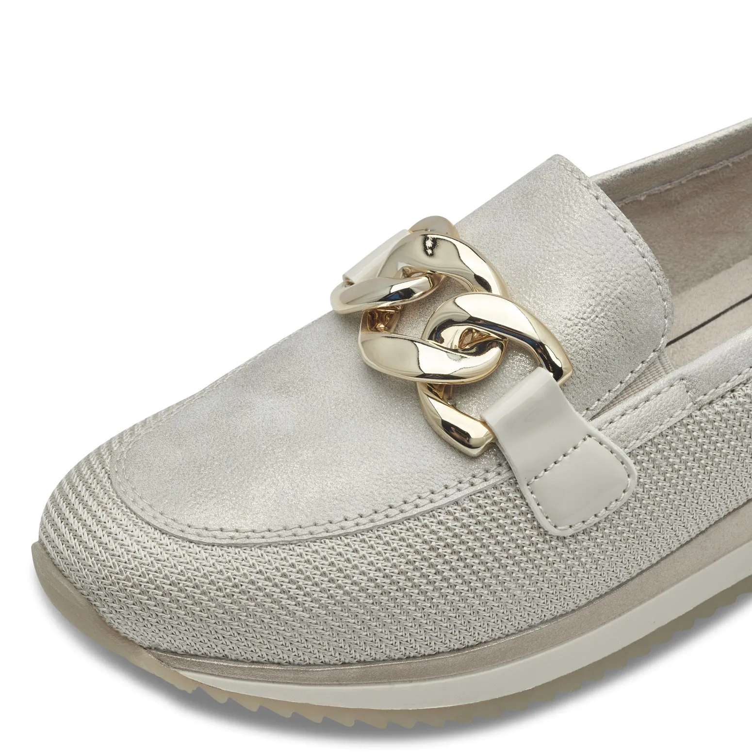 JANA - 24766-499 FLAT LOAFER - BEIGE/GOLD