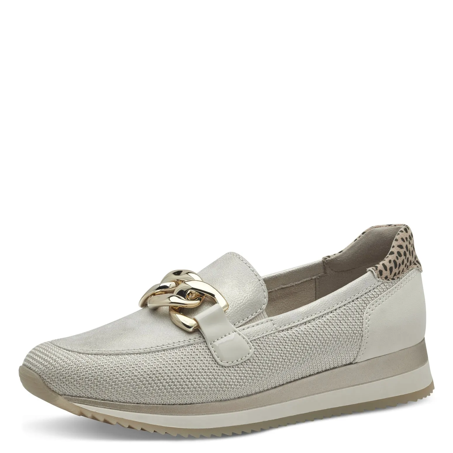 JANA - 24766-499 FLAT LOAFER - BEIGE/GOLD