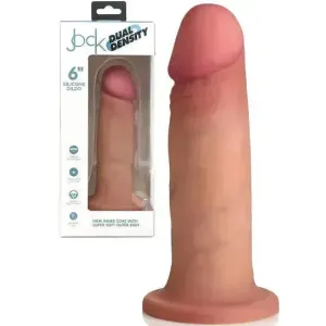 JOCK 6" DUAL DENSITY SILICONE DILDO - LIGHT