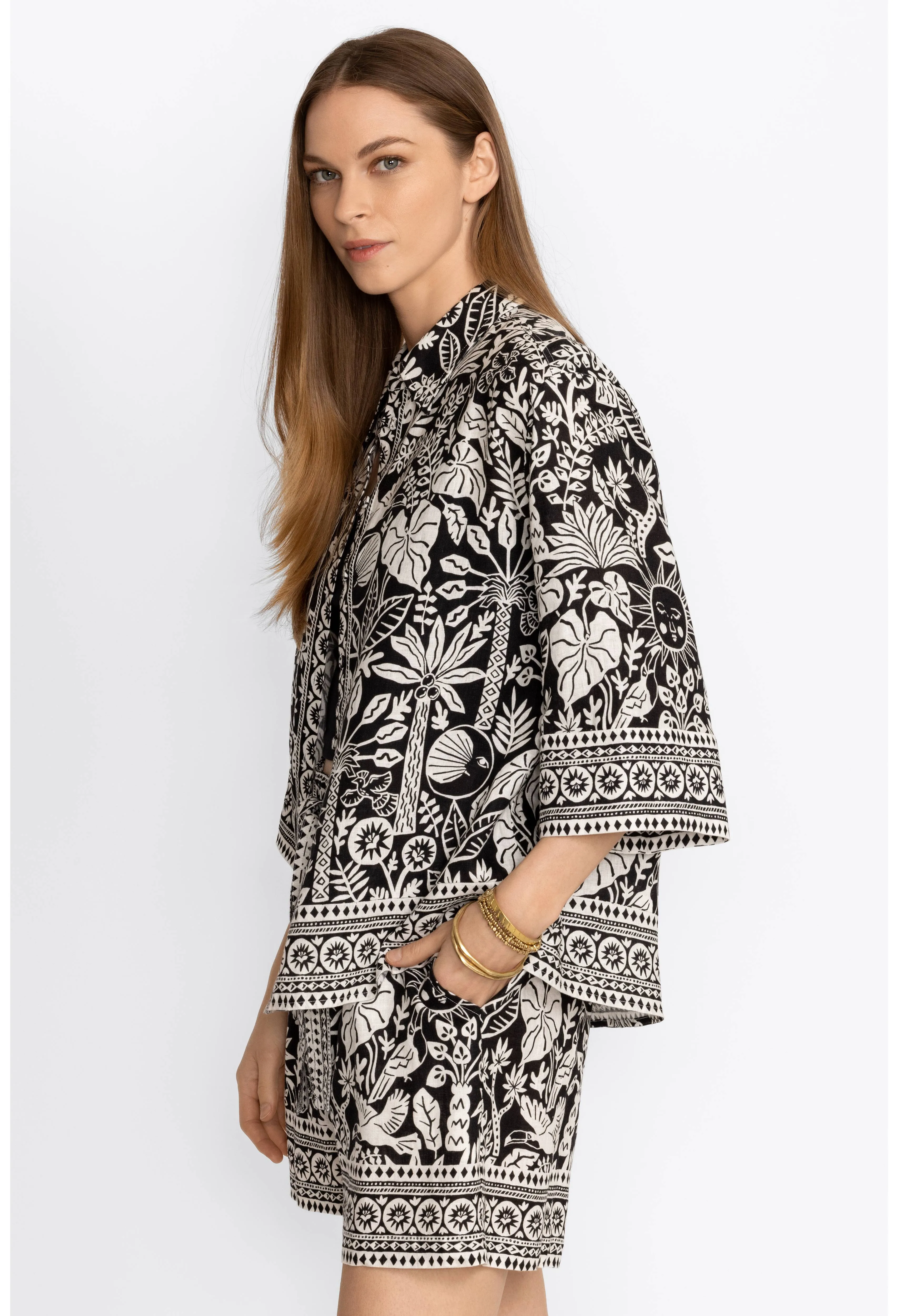 Johnny Was Luciana Kimono Sleeve Shirt