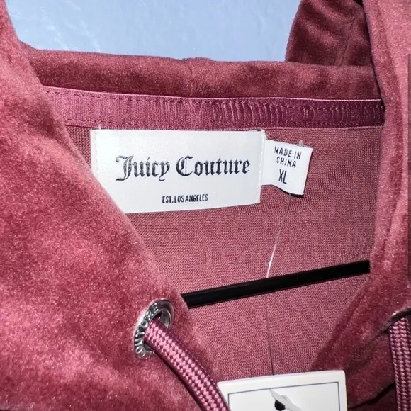 Juicy Couture Velour Hoodie SweaterSize XLG