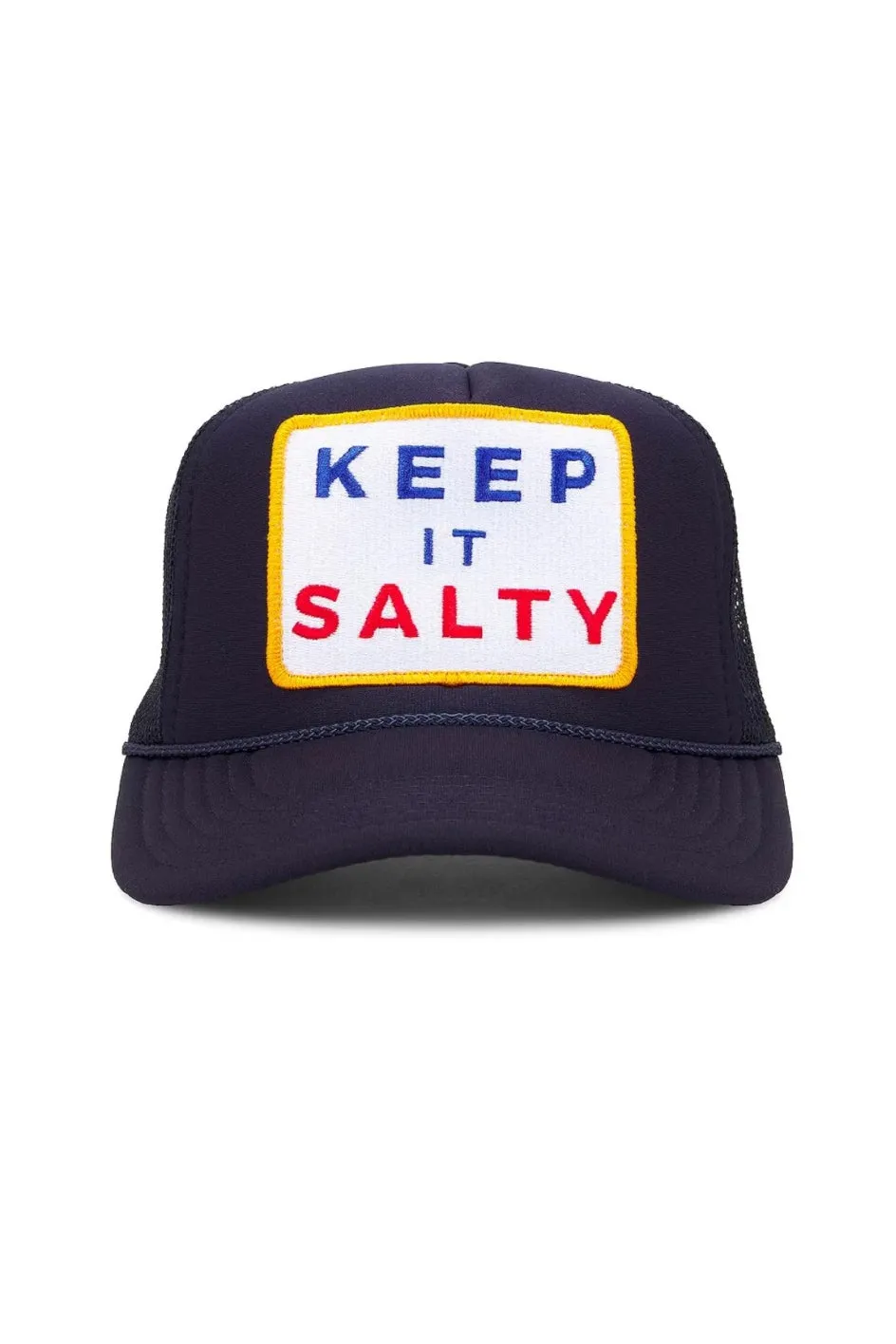 Keep It Salty Navy Patch Trucker Hat