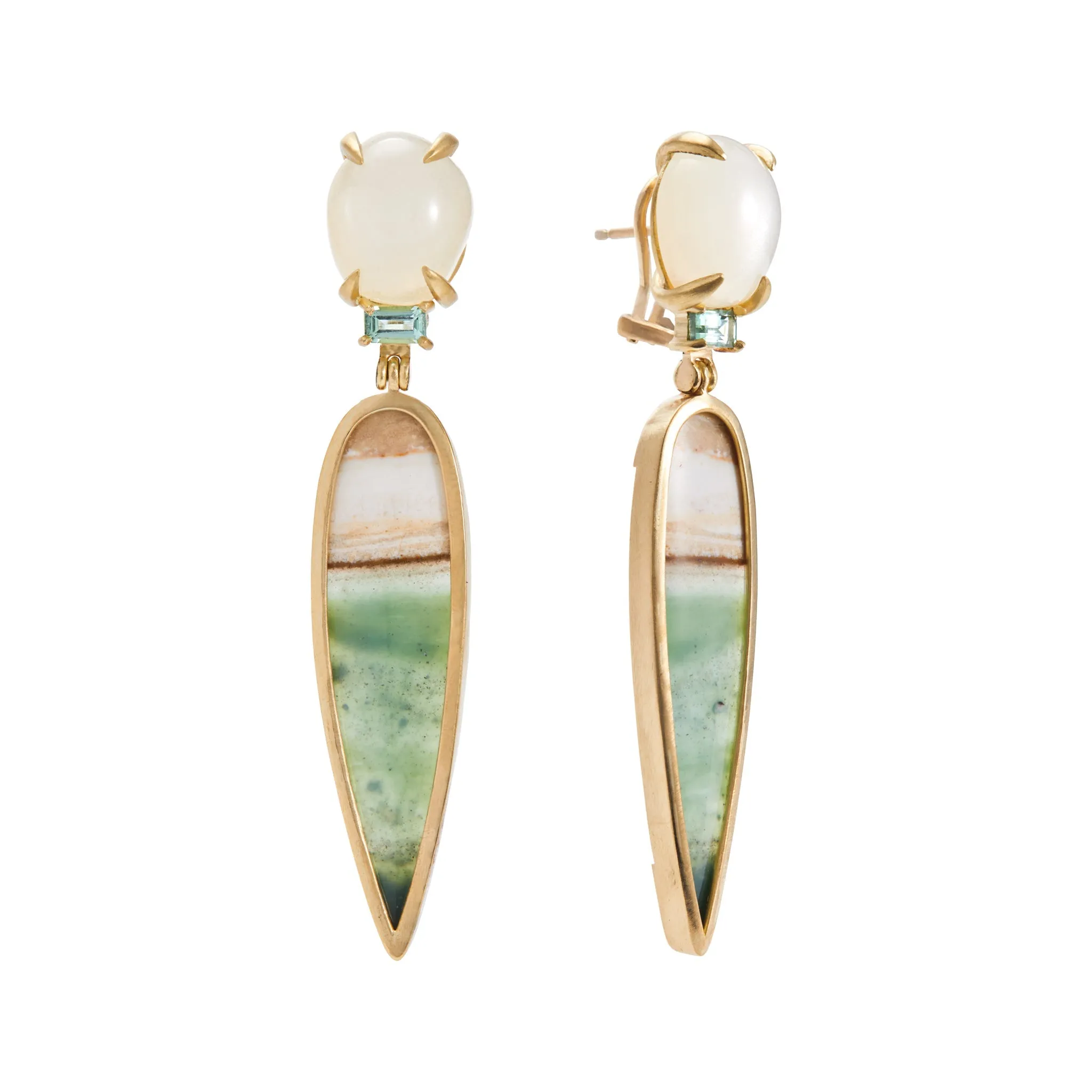 Landscape: Ocean, Lull Earrings