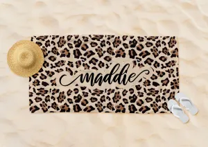 Leopard Beach Towel