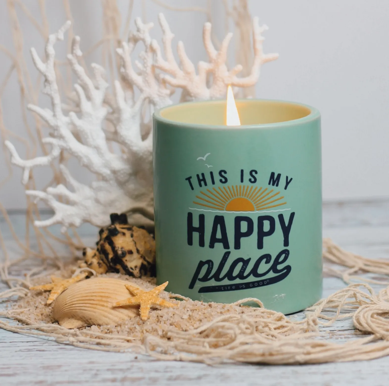 Life is Good This is My Happy Place Soy Candle